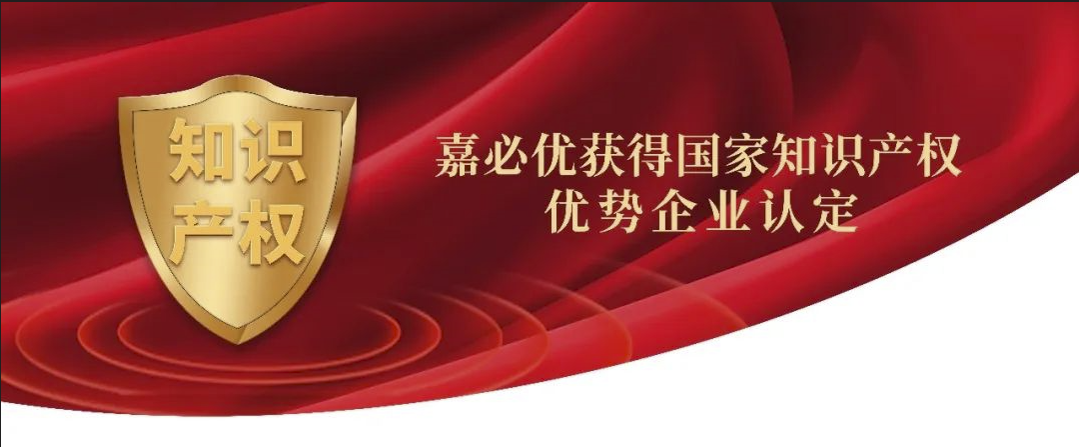 嘉必優(yōu)獲得國家知識產(chǎn)權(quán)優(yōu)勢企業(yè)認定
